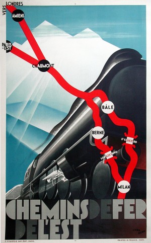 Chemins de fer de Est Original Poster